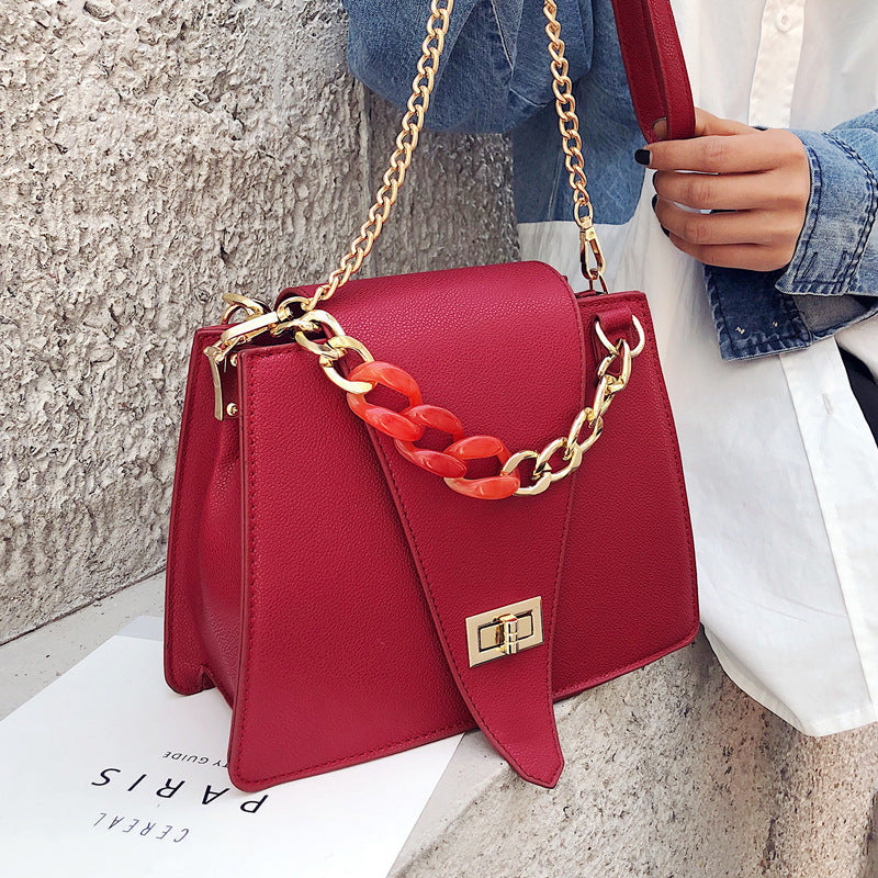 One Shoulder Messenger Chain Bag Lady Messenger Bag